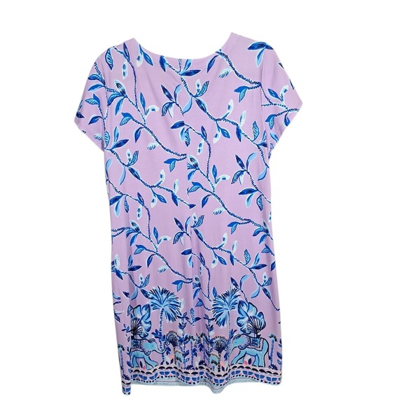 Lilly Pulitzer Slathouse Jungle Sophiletta‎ UPF50+ Dress Purple Iris XL Elephant - Picture 3 of 11